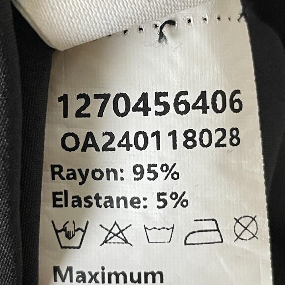 Commense Black Maxi‎ Dress S Milkmaid Cowl Neck Mixed Media Romantic - Picture 5 of 6